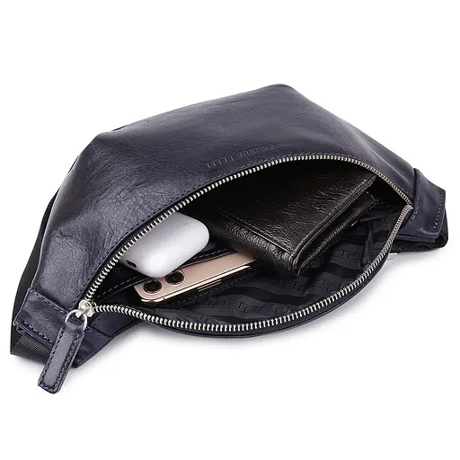 Бананка кожаная Grande Pelle 26х13х7 см sum0015586 - фото 4