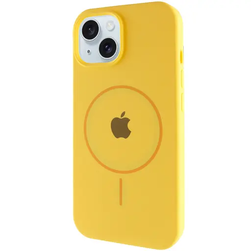 Чехол Silicone Case Full Protective AA with MagSafe для Apple iPhone 14 Plus 6.7 Желтый/Yellow