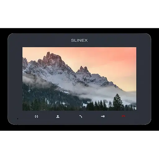 AHD відеодомофон Slinex SM-07MHD (dark grey), 7” TFT екран, запис руху, слот microSD, 193×123×18 мм