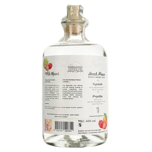 Ром Beach House White Spiced Mauritius, 40%, 0,7 л - фото 4