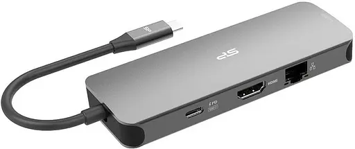 Док-станция - хаб Usb-C Silicon Power 8-in-1 SR30 Docking Station - фото 3