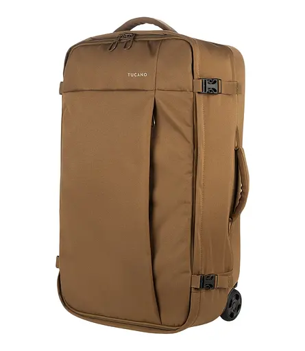Tucano Сумка дорожная на 2-х колесах, Tugo M Trolley, 45л, полиэстер, коричневая - фото 1