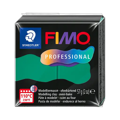 Пластика Professional зеленая 57г Fimo