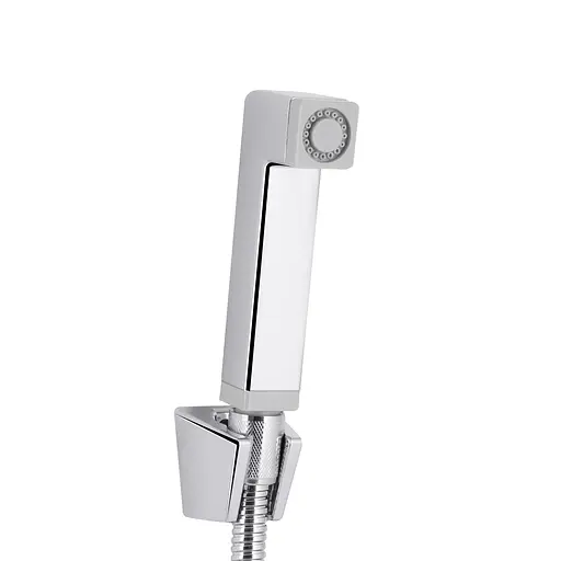 Змішувач з гігієнічною лійкою Qtap Gemini QTGEM272CRW45691 Chrome/White, Білий - фото 3