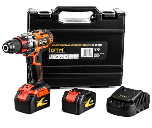 Акумуляторний ударний шурупокрут GTM DSI18/75BL - фото 4