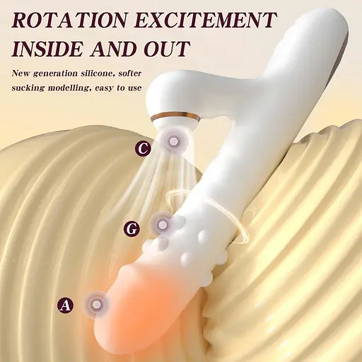 Вібратор B - Series Fox, 23.5 см (білий) - фото 2