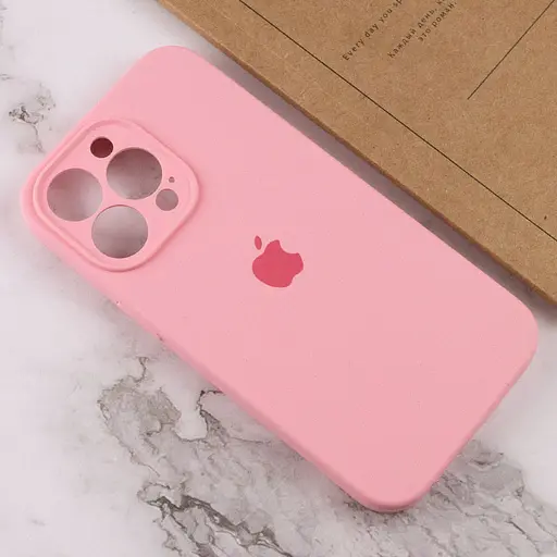 Чохол Epik Silicone Case Full Camera Protective (AA) для Apple iPhone 14 Pro Max (6.7) Рожевий/Light pink - фото 4