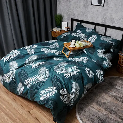 Підковдра Moon&Star Мікросатин Premium Green Oasis King Size 220x240 см - фото 3