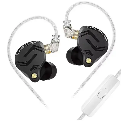 Наушники Knowledge Zenith ZS12 Pro X Tuning с микрофоном black