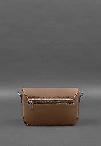 Женская кожаная сумка Mary карамель - фото 6