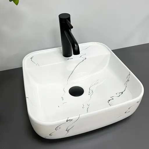 Умивальник VBI Ragusa S marmo накладний VBI-014502, Мармур - фото 2