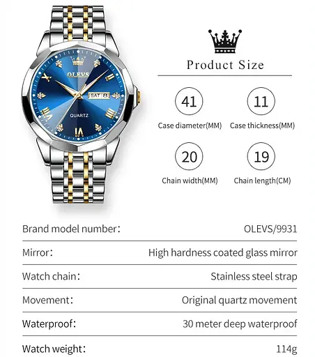 Годинник Olevs King - фото 9