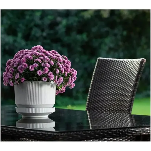 Вазон LUX №2 3.3l 185х160mm off-белый - фото 3