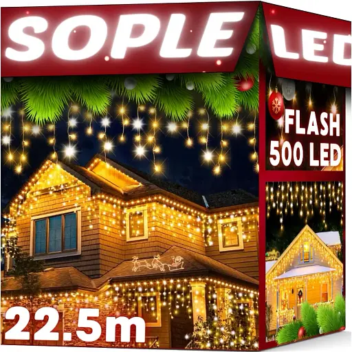 Уличная гирлянда бахрома 22.5 м 500 LED - фото 2