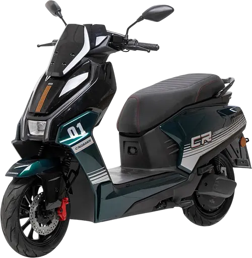 Електроскутер Двомісний Crosser CR22 (2500W, 72V/35Ah) Зелений - фото 3