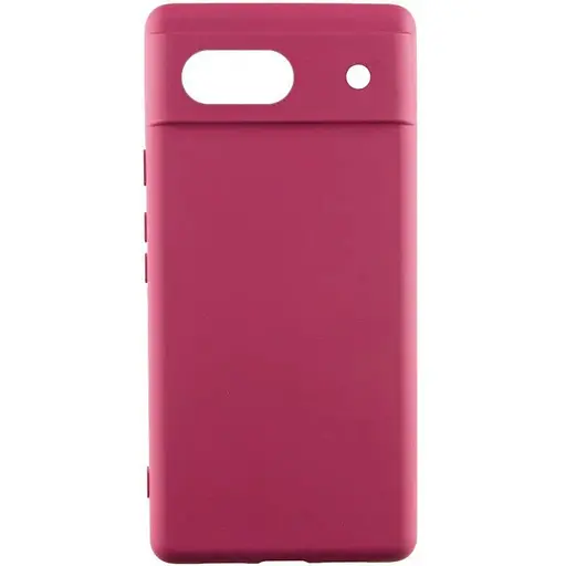 Чехол Lakshmi Silicone Cover Full Camera (AAA) для Google Pixel 7a Бордовый / Plum