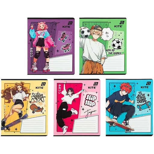 Набір зошитів Kite 18 арк., лін., гібр. лак + УФ лак, 20 шт. (K26-237-2) - фото 1