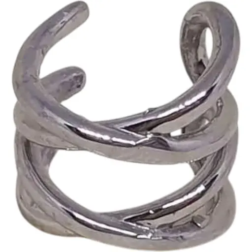 Срібна сережка-кафф Астор на хелікс. 9132422Р