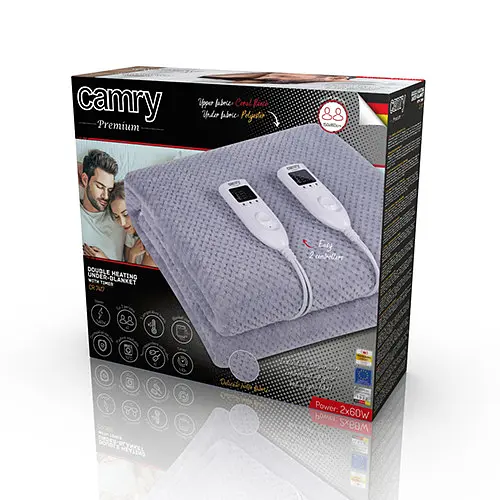 Электрическое подкладочное одеяло, простынь 150х160см с таймером Camry CR 7417 - фото 7