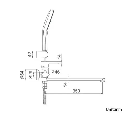 Змішувач для ванни Gappo G2203-6 - фото 6