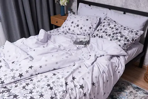 Комплект постельного белья Moon&Star Бязь Gold Люкс Little Stars евро 200х220 наволочки 2х50х70 - фото 6