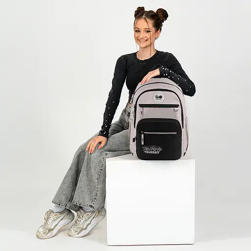 Рюкзак GoPack Teens 121L-1 Черно-бежевый (GO26-121L-1) - фото 20