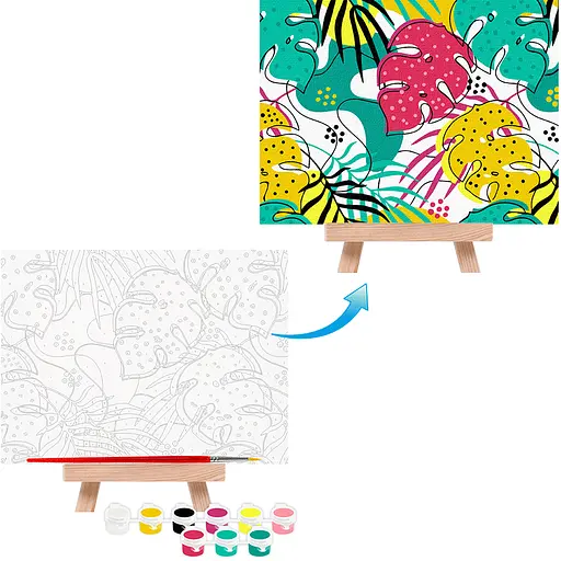 Картина по номерам Rosa Start Листья 15х20 см с мольбертом