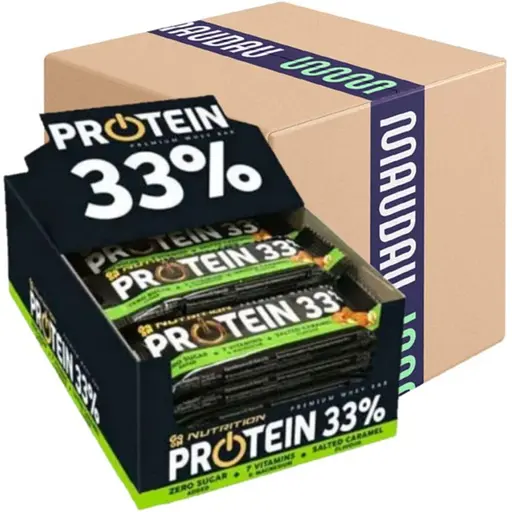 Набор протеиновых батончиков Go On Nutrition Protein Bar Salted 33% caramel 1.25 кг (25 шт. x 50 г)