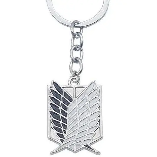 Брелок Атака титанів Attack on Titan Logo серебро.112 - фото 1