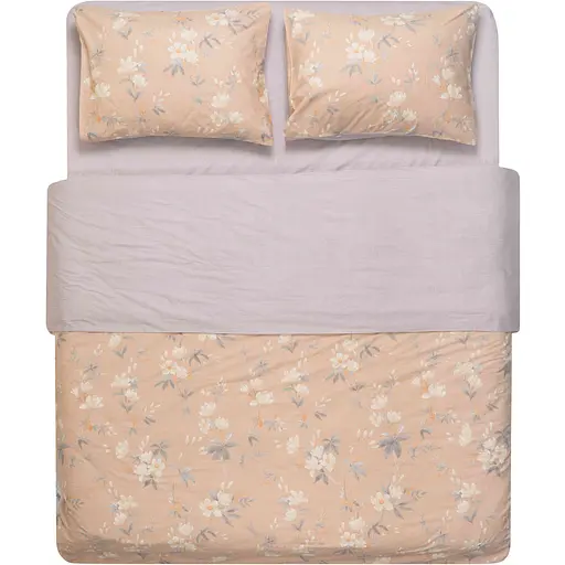 Набір постільної білизни 2,0сп Ardesto Gloria, 200х220см, 100% бавовна, сатин, магнолія, смужки (ART2022MB) - фото 1