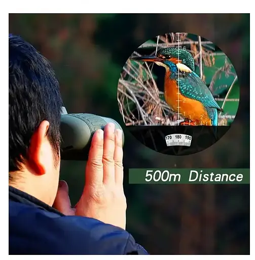 Мощный морской бинокль Boshile HD 10х50 с компасом (Зеленый) - фото 6