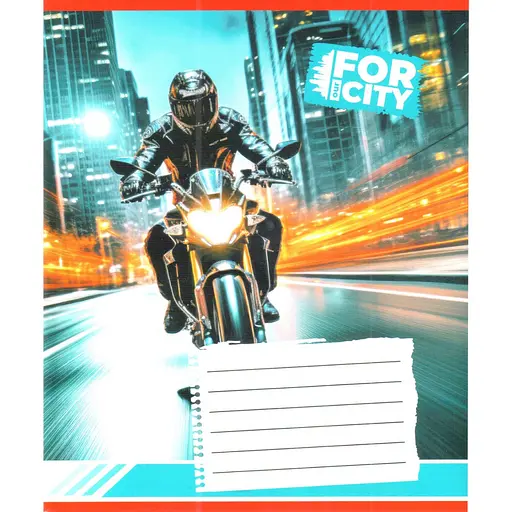 Тетрадь ученическая "Ночным городом" Leader 018-530032K-1 в клеточку, 18 листов (959053) - фото 1