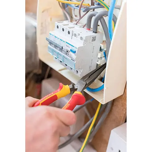 Плоскогубці електрика Stanley MaxSteel VDE 1000V з видовженими губками ізольовоні 210 мм (0-84-007) - фото 4