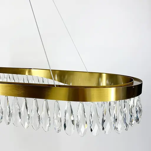 Видовжена люстра Xavier з кришталевим камінням | Арт. MD9132L-1000 | Line F - фото 8