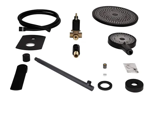 Душова система універсальна Qtap Slavonice Black Matt прихованого монтажу QTSLA113BLM45900 - фото 9