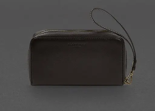 Кожаный клатч-купюрник 4.0 темно-коричневый краст - фото 1