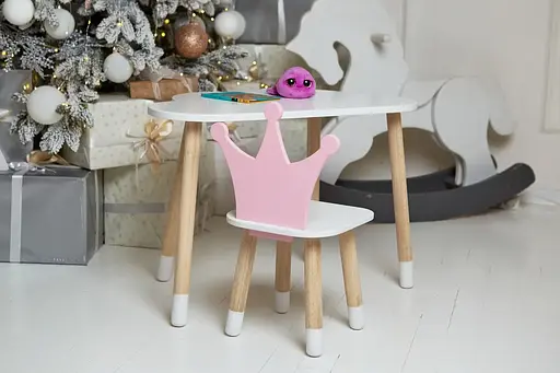 Дитячий столик Хмара та стільчик Корона рожева - фото 5