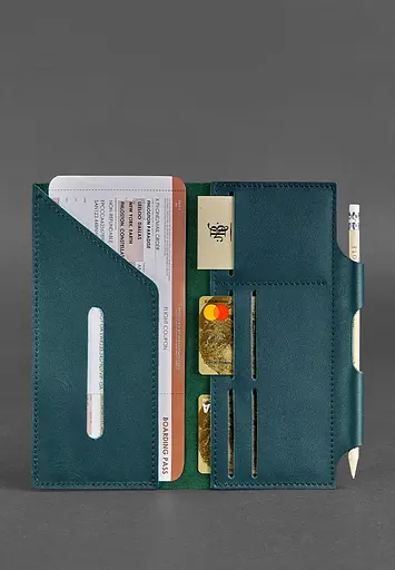 Кожаный тревел-кейс 3.0 зеленый - фото 3