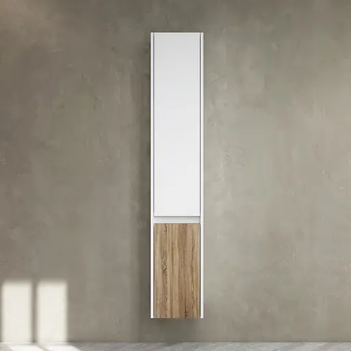 Пенал Am.Pm Gem S підлоговий 35 см лівий білий глянець/дерево M91CHL0351WF38 - фото 2