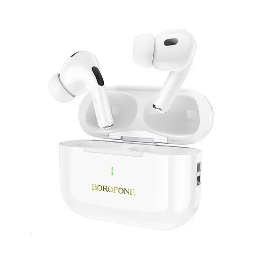 Бездротові навушники BOROFONE BW59 Plus True wireless ANC noise reduction BT headset White - фото 1