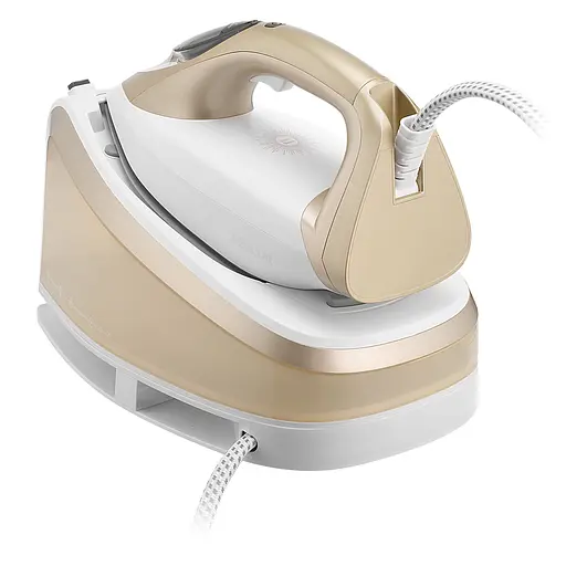 Sencor Праска-парогенератор, 2400Вт, 1500мл, паровий удар -395гр, постійна пара - 130гр, Anti-calc, керам. підошва, біло-золотий - фото 10