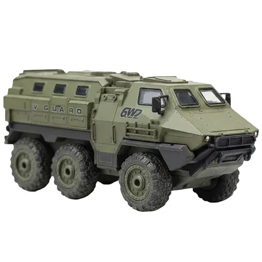 Радіокерований військовий позашляховик 9510 E-01, 6WD, акумулятор 7.4V, пульт 2.4GHz, з підсвіткою, Зелений