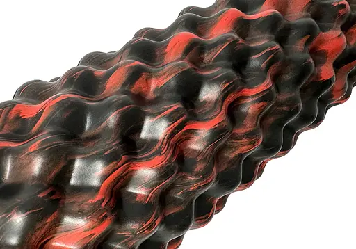 Масажний ролик EasyFit Bubbles 45 см Чорно-червоний (EF-2063) - фото 2