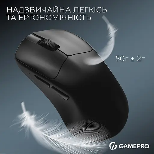 Миша GamePro Asgard Surt Wireless Black (GM017B) [140400] - фото 6