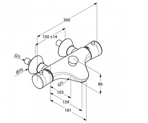 Термостат для ванны Kludi Ambienta 534010538 - фото 2