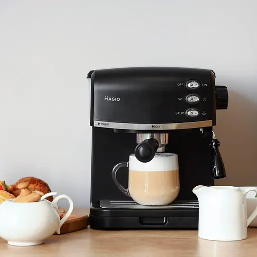 Эспрессо кофеварка Magio Mg-963 950W 15 бар с трубкой-капучинатором - фото 5