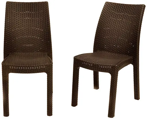 Стул садовый пластиковый Keter Toscana коричневый - фото 2