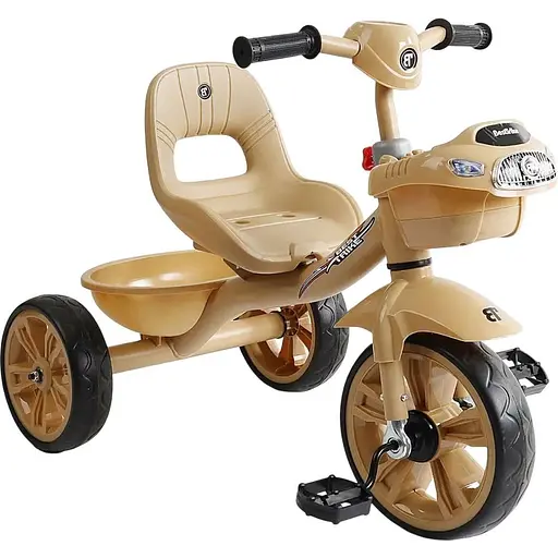 Детский трехколесный велосипед Best Trike BS-60530 со светом и музыкой бежевый