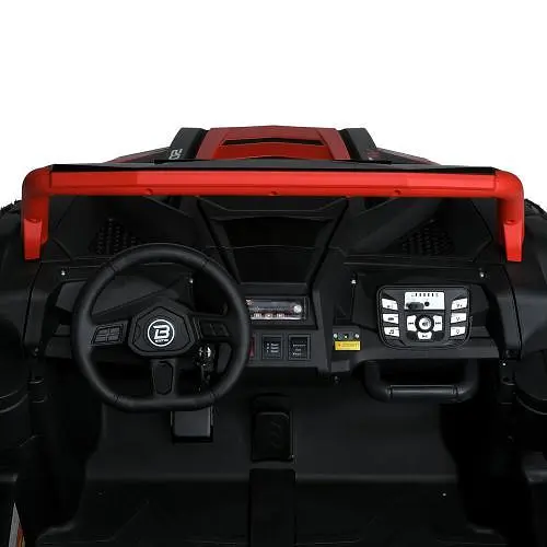 Електромобіль дитячий Bambi Джип M 5736AL-3 24V мотор 180W 24V14AH шкір сидіння USB червоний - фото 3
