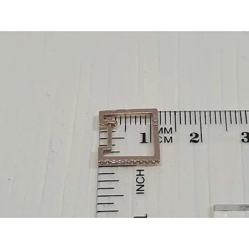 Золоті сережки Платон з фіанітами. 1С152/01Б - фото 4